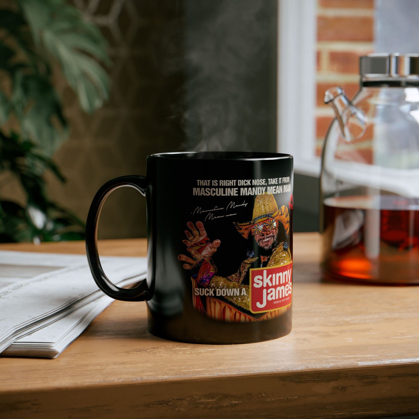 Suck Down A Skinny James | Black Mug (11oz, 15oz)