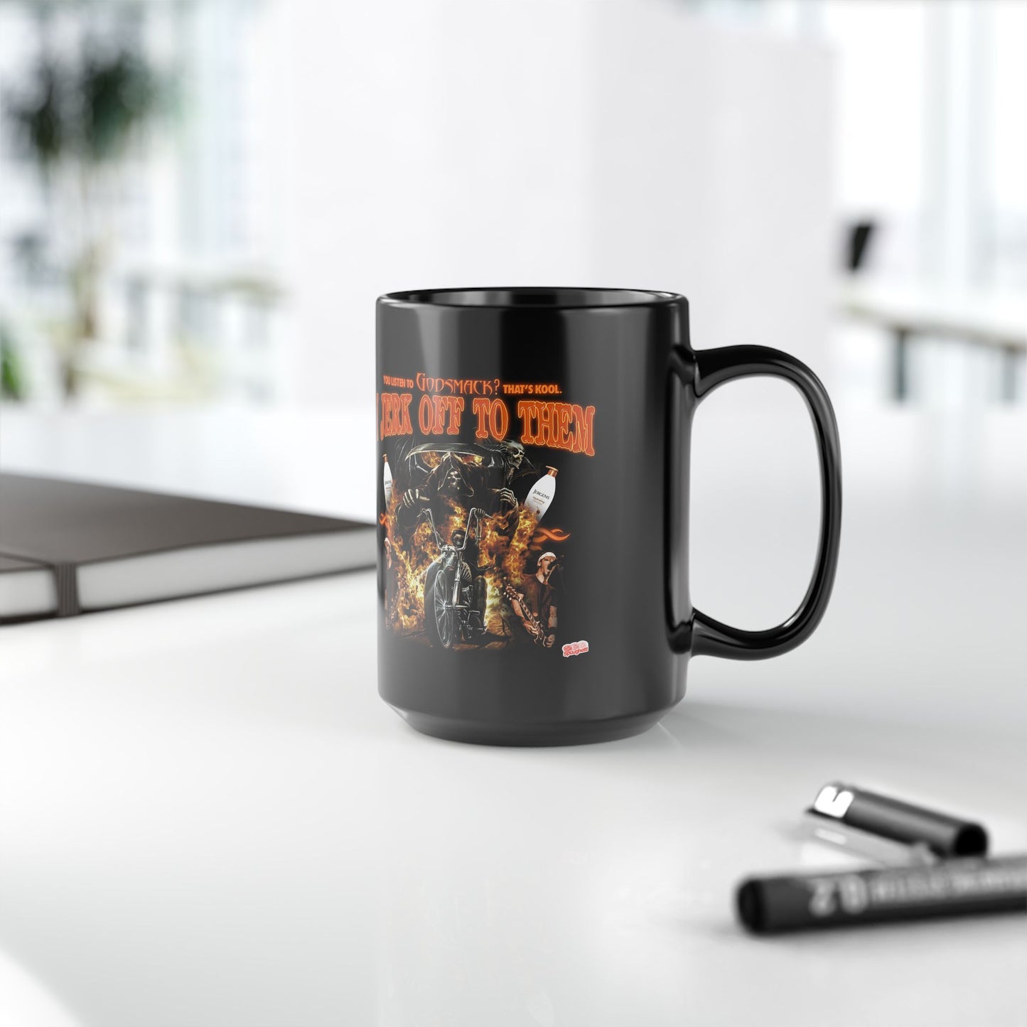 Hey Man, You Listen To Godsmack? | Black Mug (11oz, 15oz)