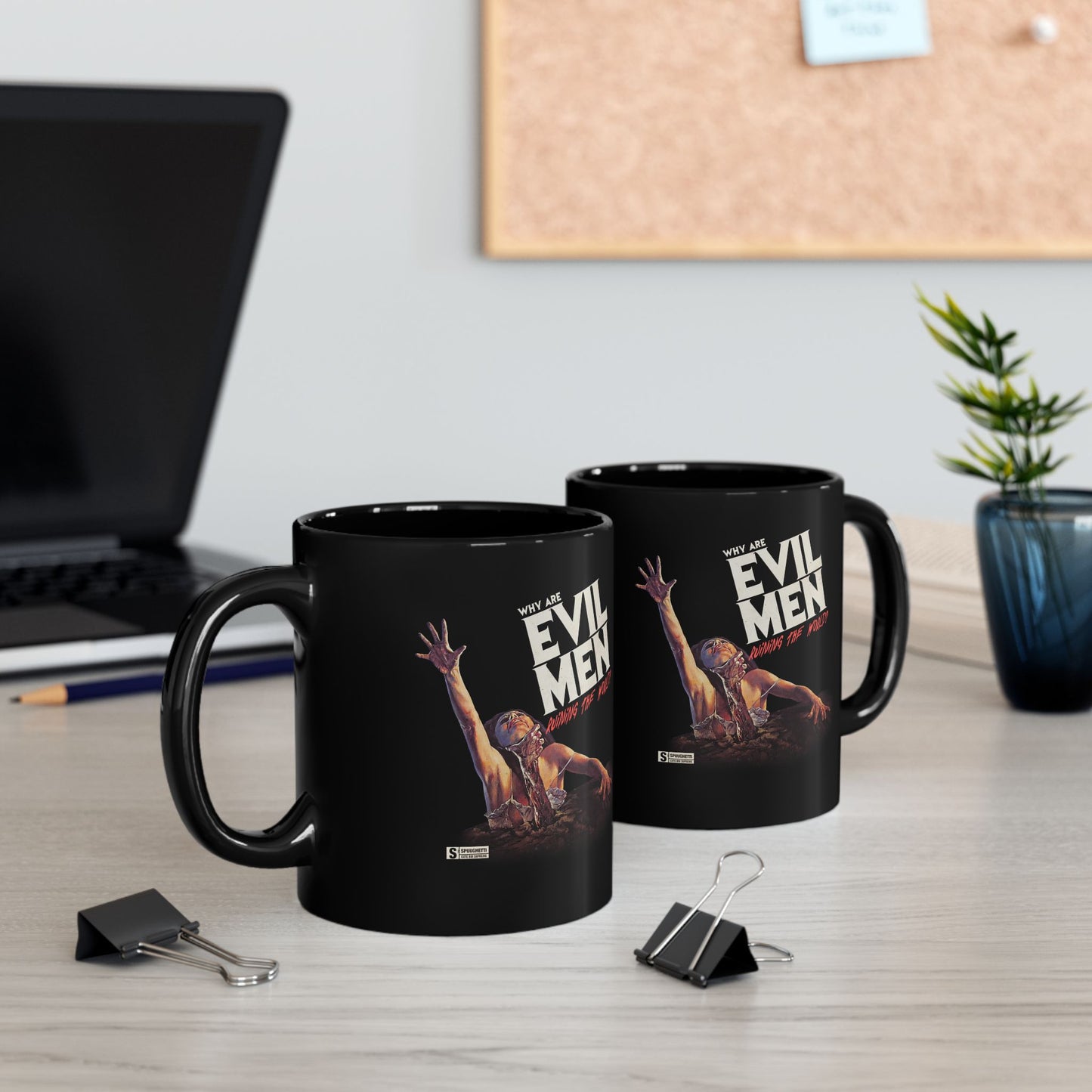 Why EVIL MEN Ruining the World? | Black Mug (11oz, 15oz)