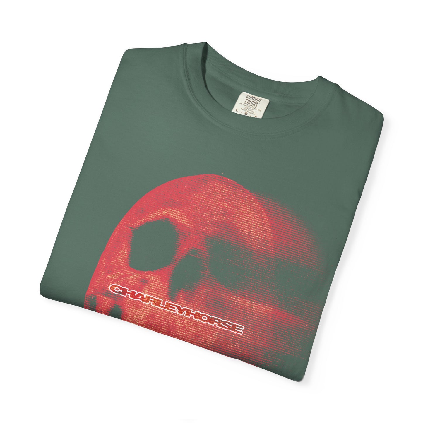 charleyhorse : stretch skull shirt (comfort colors)