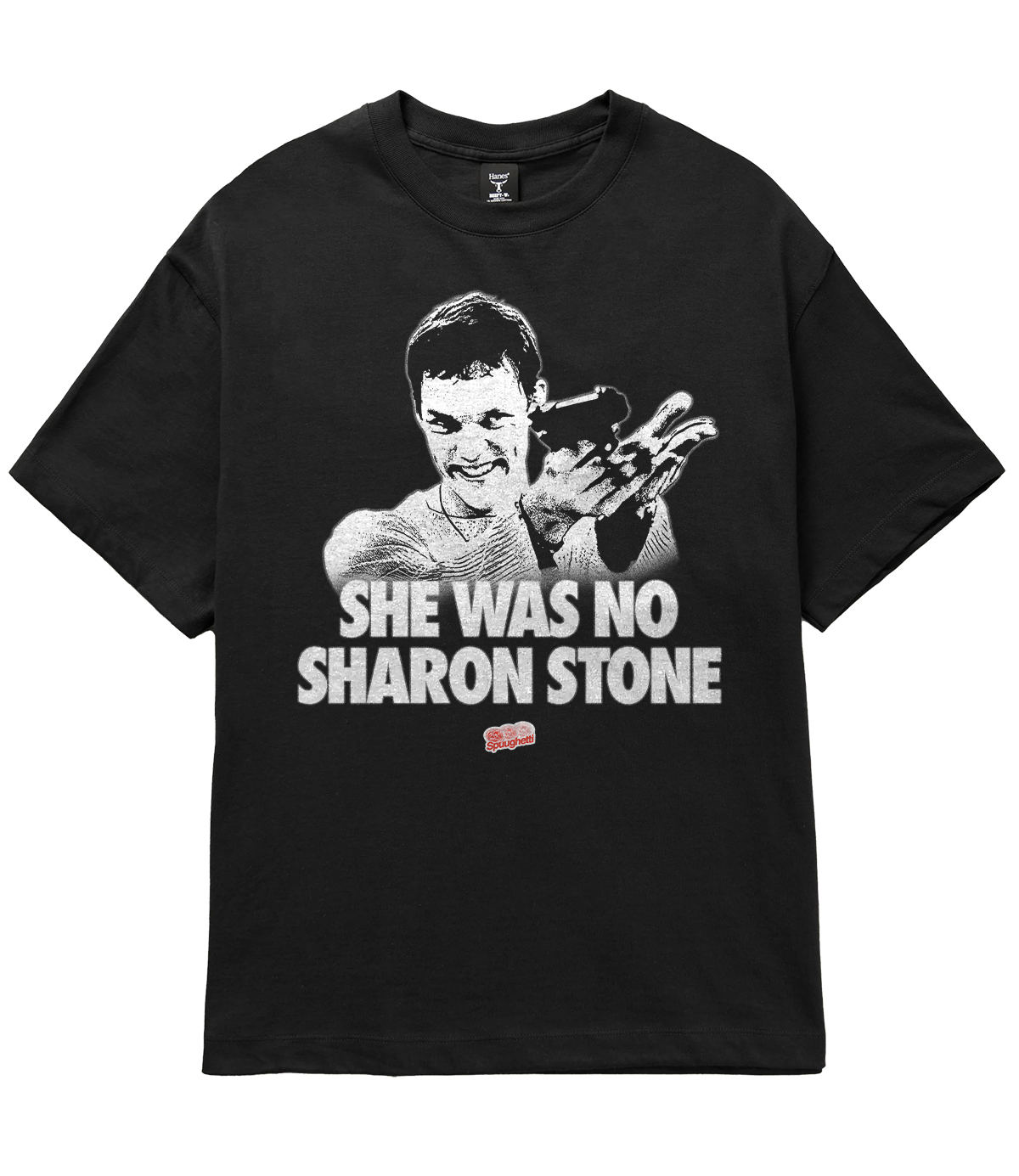 SHE WAS NO SHARON STONE