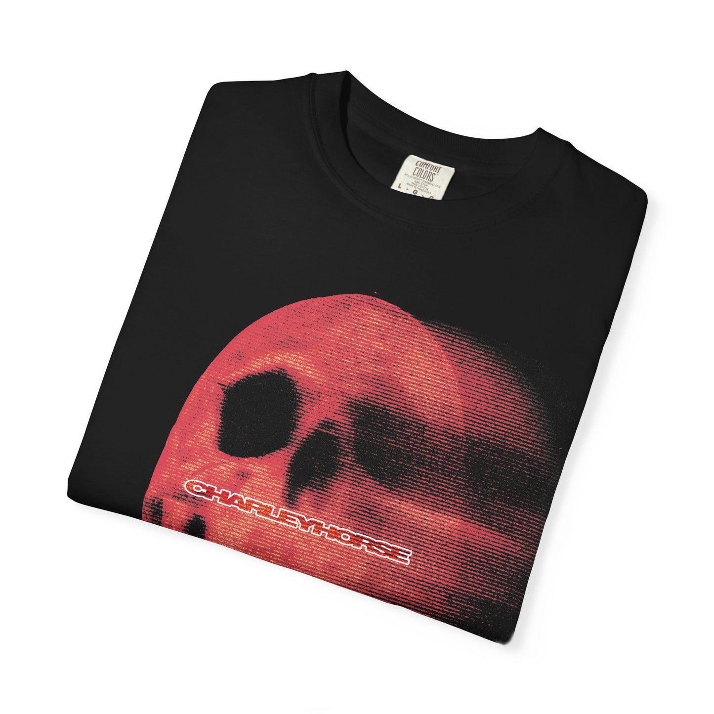 charleyhorse : stretch skull shirt (comfort colors)