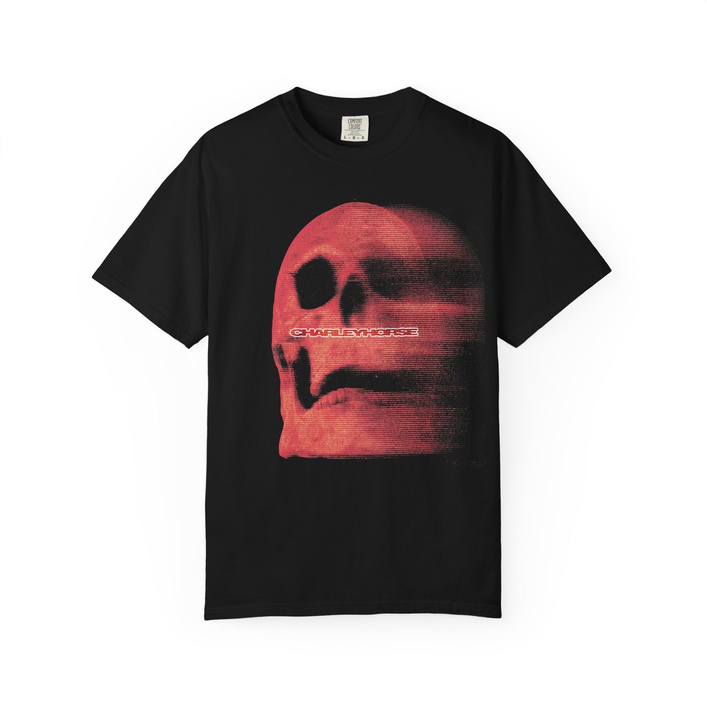 charleyhorse : stretch skull shirt (comfort colors)
