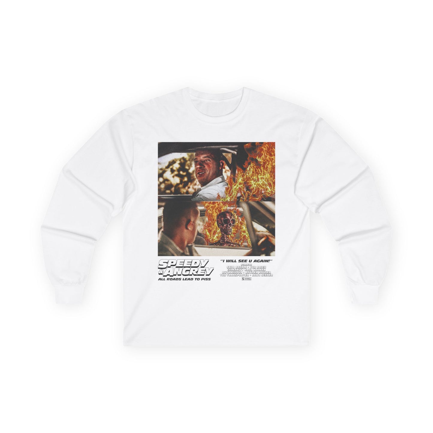 Speedy & Angrey Poster Long Sleeve Tee